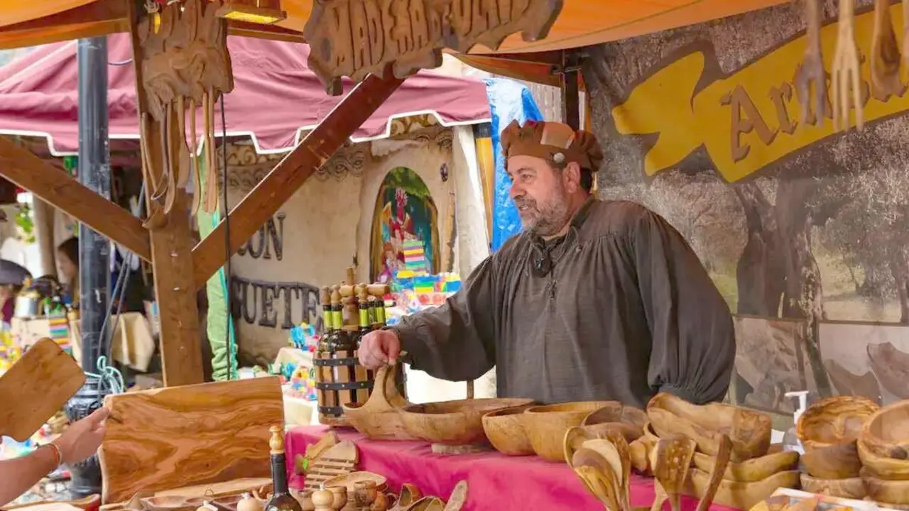 Imagen de un mercado medieval.
