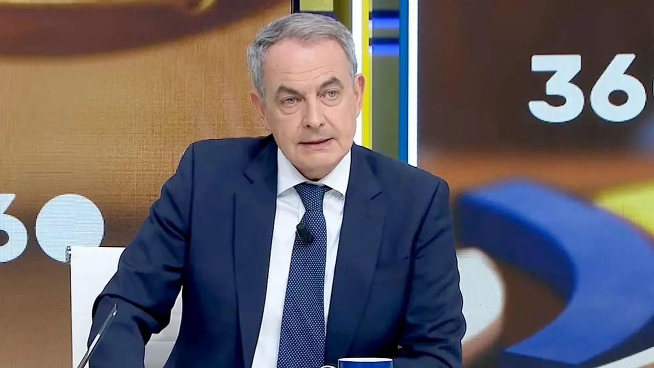 Zapatero, durante la entrevista de este jueves.