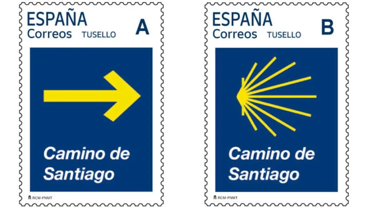 Nuevos sellos de Correos con s&iacute;mbolos del Camino de Santiago.