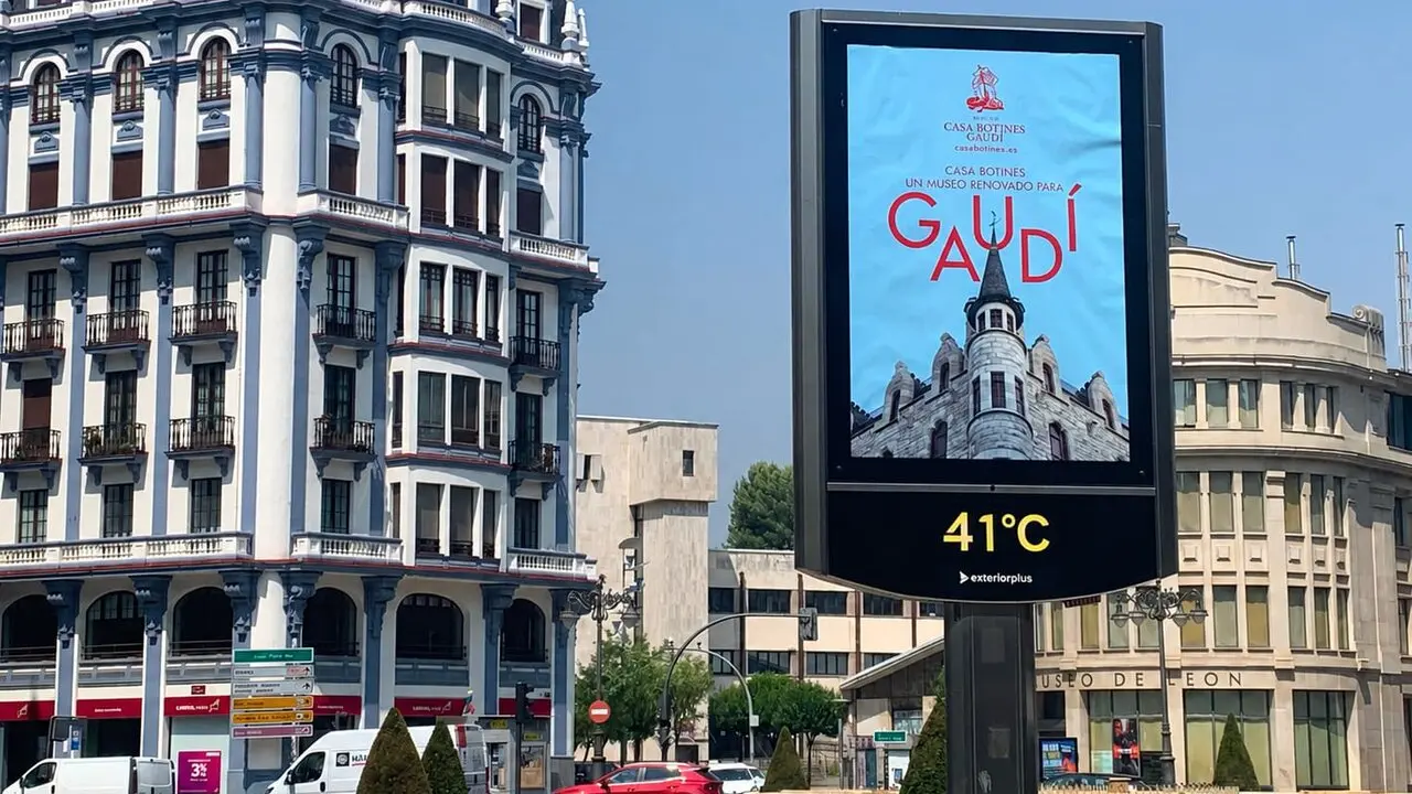 El term&oacute;metro de Santo Domingo se&ntilde;ala 41 grados durante la jornada del mi&eacute;rcoles en Le&oacute;n.