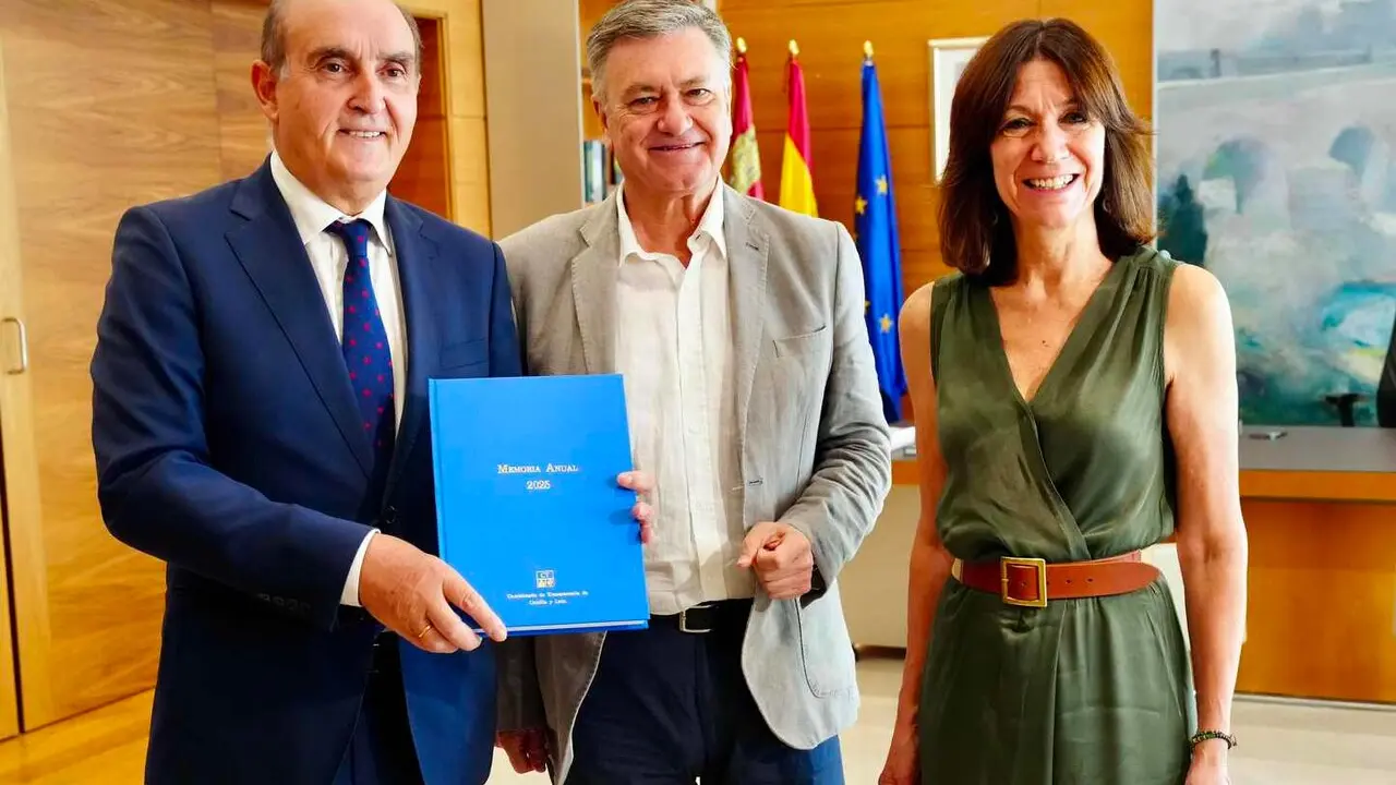Un instante de la entrega oficial de la memoria.