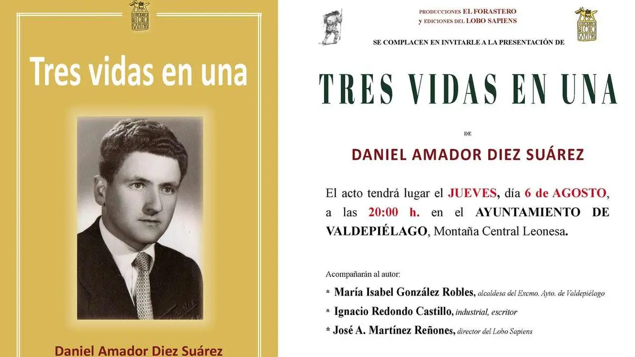 'Tres vidas en una', uno de los libros que ahora presenta Lobo Sapiens.