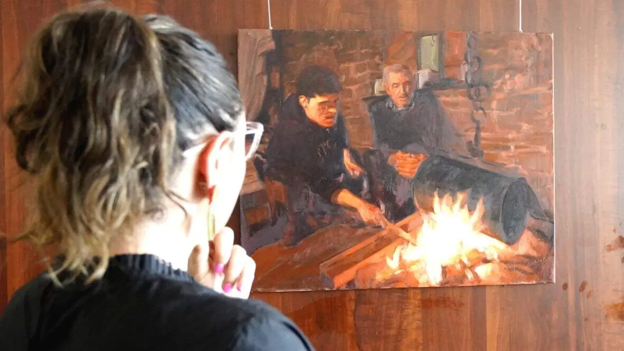 Presentaci&oacute;n de la exposici&oacute;n pict&oacute;rica &lsquo;El geranio de las Dolom&iacute;as. Identidad y memoria en El Bierzo&rsquo;, del artista ponferradino Guillermo Otero Cabrera
