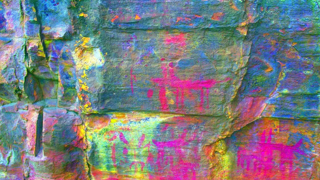 Pe&ntilde;a Pi&ntilde;era es una estaci&oacute;n de arte rupestre esquem&aacute;tico situada en las cercan&iacute;as de la localidad berciana de S&eacute;samo. Foto: JCyL.