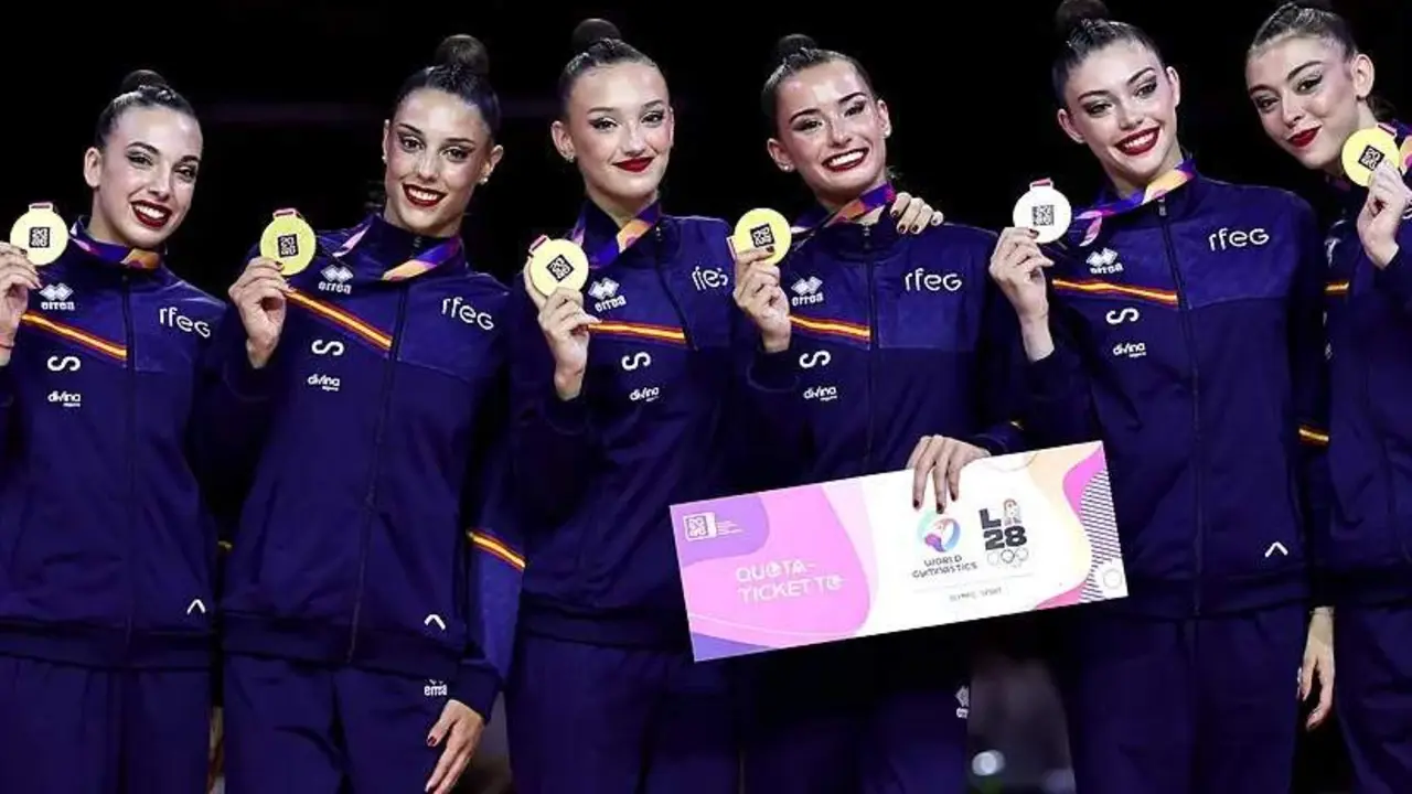 Las leonesas Andrea Corral y Andrea Fern&aacute;ndez logran el t&iacute;tulo mundial con el conjunto espa&ntilde;ol y lo que asegura la presencia en los Juegos de Los &Aacute;ngeles 2028