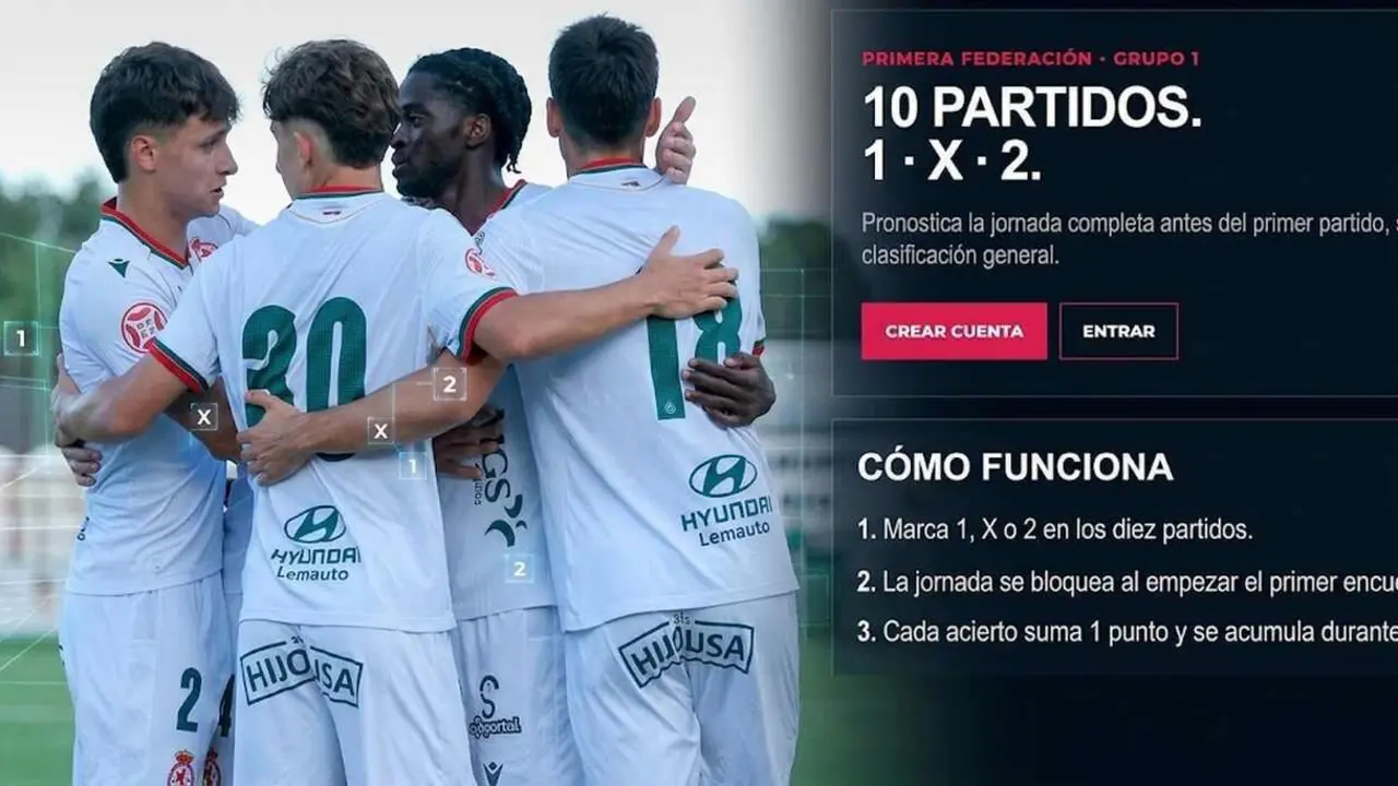 La quiniela del Heraldo permite pronosticar los resultados de los partidos de Primera RFEF.