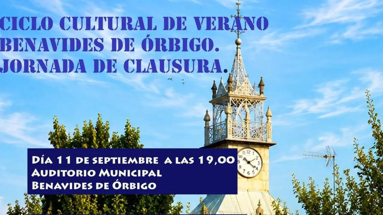 cartel ciclo clausura benavides de &oacute;rbigo
