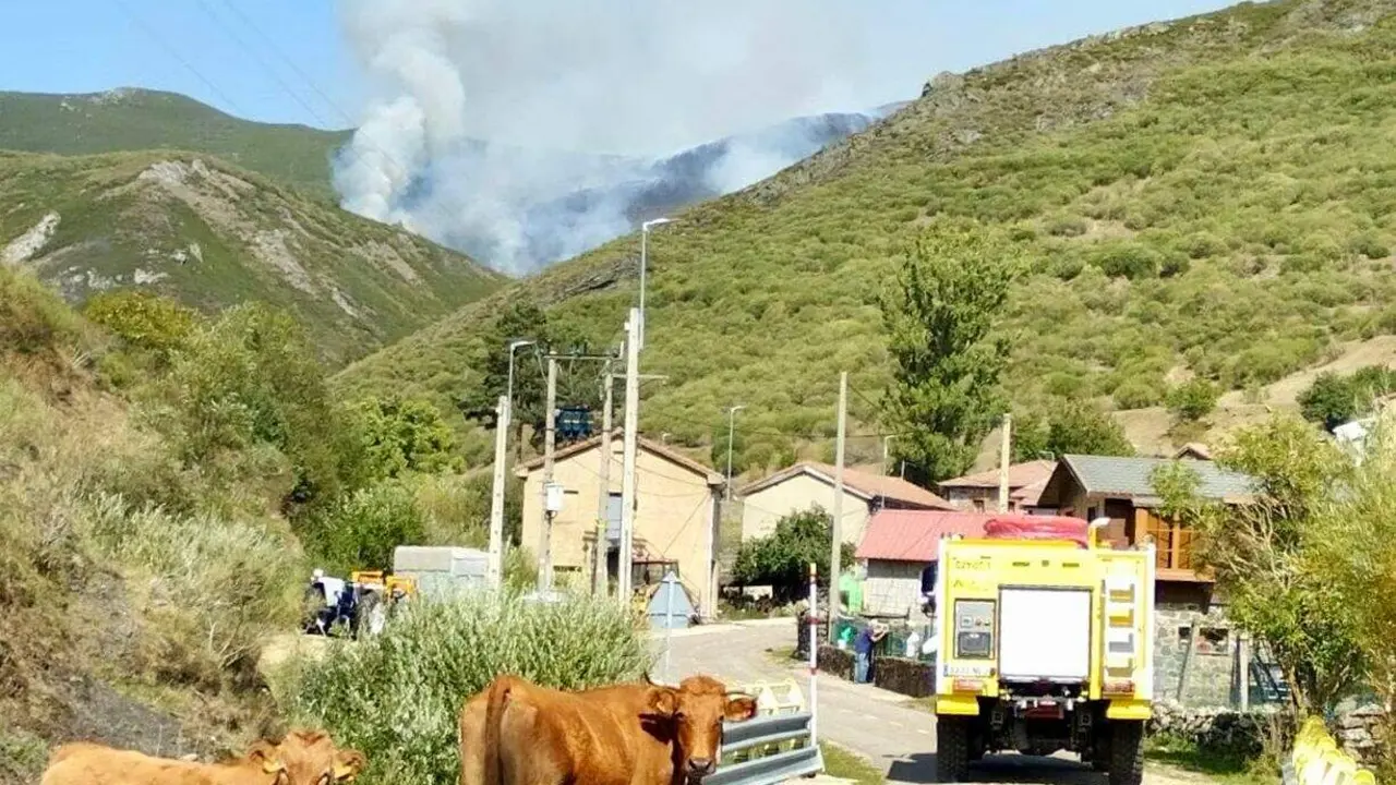 Incendio en Pendilla de Arbas (Le&oacute;n)
