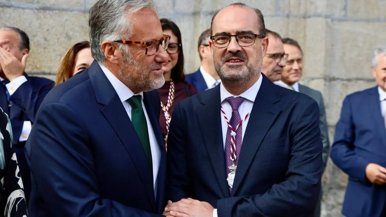 Ponferrada celebra el acto institucional con motivo de la festividad de la Virgen de la Encina y la conmemoraci&oacute;n del LXVIII Aniversario del D&iacute;a de El Bierzo, en el que participan diversas autoridades, entre las que se encuentran el vicepresidente primero y consejero de Desregulaci&oacute;n, Familia y Ayudas Sociales, Carlos Poll&aacute;n, y el consejero de Industria, Universidades, Empleo y Comercio, Juan Carlos Su&aacute;rez-Qui&ntilde;ones
