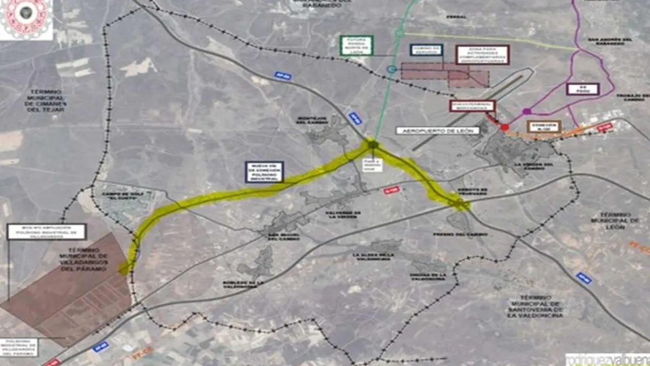 Imagen facilitada por Le&oacute;n Propone con su planteamiento para el nuevo vial.