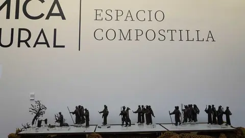 Inauguración del Nacimiento Franciscano del Museo Nacional de Artes Decorativas del autor José Espinós en La Térmica Cultural de Ponferrada. Foto: César Sánchez