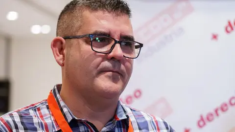Comparecencia de responsables de CCOO Industria León con motivo de la celebración de su cuarto congreso y elección de Secretaría General y Comisión Ejecutiva. Fotos: Campillo