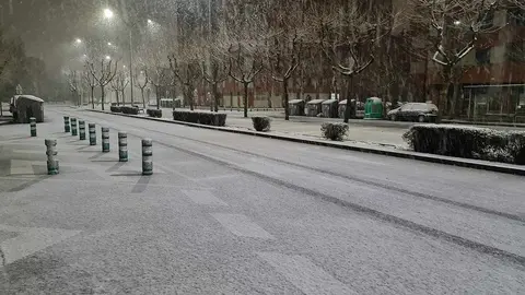 Un intenso temporal de nieve, derivado de la tormenta 'Herminia' que se encuentra sobre la zona norte del país, ha afectado en las últimas horas a León capital y provincia obligando a activar el operativo invernal en sus diferentes vertientes.