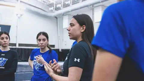 Alba Retortillo impartiendo clases en Estados Unidos.