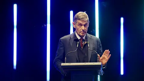 El presidente de la Junta de Castilla y León, Alfonso Fernández Mañueco, participa en la gala de entrega de los II Premios Diagnóstico 2025 de CyLTV. Fotos: Campillo