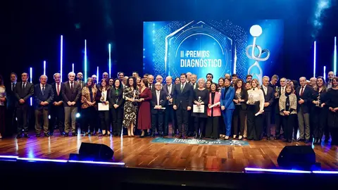 El presidente de la Junta de Castilla y León, Alfonso Fernández Mañueco, participa en la gala de entrega de los II Premios Diagnóstico 2025 de CyLTV. Fotos: Campillo