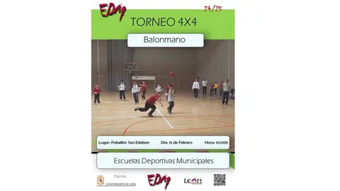 Torneo 4x4 de balonmano.