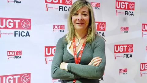 La nueva secretaria general de UGT FICA en Castilla y León, Sandra Vega. Fotos: Campillo.
