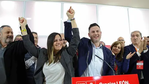 Cendón vence en las primarias a Diego Moreno con el 66% de los votos de la militancia del PSOE de León. Fotos: Peio García