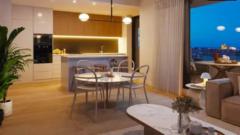 La zona de La Lastra se dispara como zona residencial y multiplica el número de promociones en la misma. La última, una 'torre en curva' con 108 viviendas que relanzará este área residencial de la ciudad.