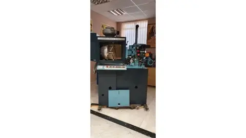 Colección de proyectores de cine de Miguel Pérez 'Trébol' en su casa-museo.