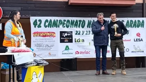 Entrega de premios del 42º Campeonato Nacional de Arada en la localidad de Mansilla de las Mulas.
