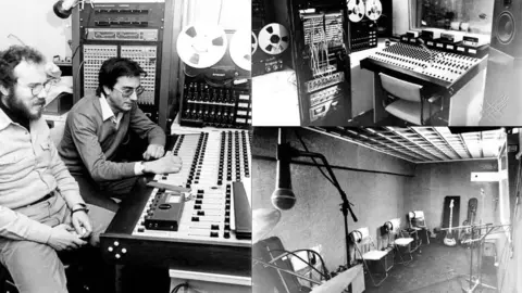 El músico, productor y creador leonés, además de propietario del estudio 'Caskabel', dará nombre al salón de actos de la Casa de Cultura de Pinilla en un acto que tendrá lugar este jueves. Impulsor de numerosos grupos leoneses su trabajo se verá reflejado en una exposición que se instalará en este espacio cultural. Fotos: Álbum familiar