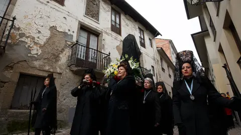 Procesión de Resurrección de la Semana Santa de Ponferrada. Foto: César Sánchez.
