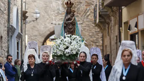 Procesión de Resurrección de la Semana Santa de Ponferrada. Foto: César Sánchez.