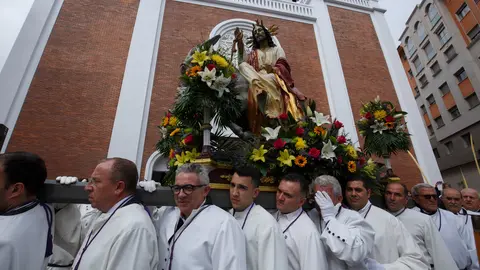 Procesión de Las Palmas de la Semana Santa de Ponferrada. Foto: César Sánchez.