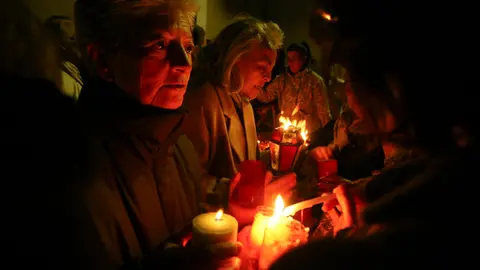 Procesión de la Luz de la Semana Santa de Ponferrada. Foto: César Sánchez.