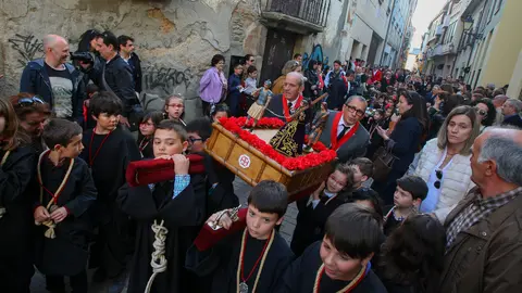 Procesión de los Minipasos de la Semana Santa de Ponferrada. Foto: César Sánchez.