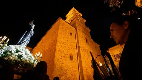 Procesión de La Dolorosa de la Semana Santa de Ponferrada. Foto: César Sánchez.