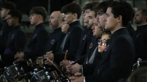 El presidente de las Cortes y de la Fundación de Castilla y León, Carlos Pollán, asiste al concierto ‘El Sonido de la Pasión’, con el subdelegado del Gobierno, Héctor Alaiz; el delegado Territorial, Eduardo Diego y el Procurador del Común, Tomás Quintana. Foto: Peio García.