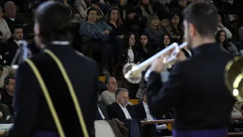El presidente de las Cortes y de la Fundación de Castilla y León, Carlos Pollán, asiste al concierto ‘El Sonido de la Pasión’, con el subdelegado del Gobierno, Héctor Alaiz; el delegado Territorial, Eduardo Diego y el Procurador del Común, Tomás Quintana. Foto: Peio García.