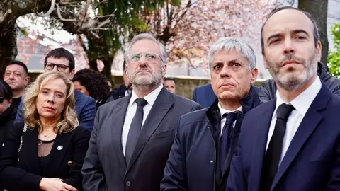 El obispo de León, Luis Ángel de las Heras, preside el funeral de los cuatro mineros del municipio de Villablino muertos en la mina de Cerredo en Degaña (Asturias), al que asistirá, entre otros, la ministra para la Transición Ecológica y el Reto Demográfico, Sara Aagesen. Foto: Campillo.