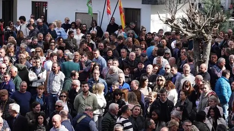 El obispo de León, Luis Ángel de las Heras, preside el funeral de los cuatro mineros del municipio de Villablino muertos en la mina de Cerredo en Degaña (Asturias), al que asistirá, entre otros, la ministra para la Transición Ecológica y el Reto Demográfico, Sara Aagesen. Foto: Campillo.