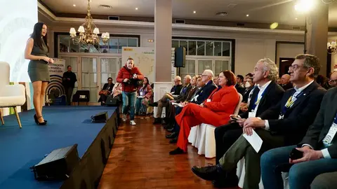 La secretaria de Estado de Agricultura y Alimentación, Begoña García Bernal, inaugura la jornada 'La modernización del regadío en Castilla y León'. Foto: Campillo.
