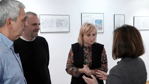 La consejera de Industria, Comercio y Empleo, Leticia García, visita el Centro de Artesanía de Castilla y León con motivo de la celebración de los ''Días Europeos de la Artesanía''. Foto: Miriam Chacón.