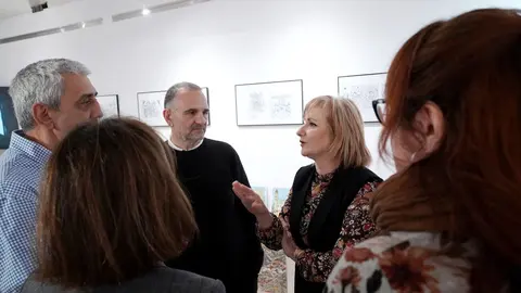 La consejera de Industria, Comercio y Empleo, Leticia García, visita el Centro de Artesanía de Castilla y León con motivo de la celebración de los ''Días Europeos de la Artesanía''. Foto: Miriam Chacón.