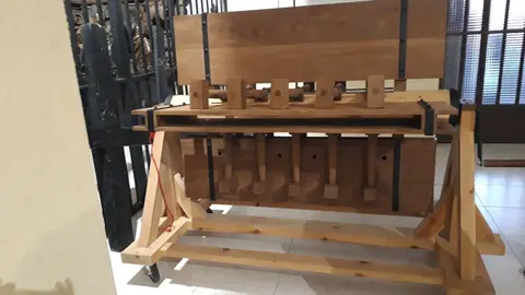 Matracas utilizadas en el Rito de Tinieblas. Fotos: Ayuntamiento de Mansilla de las Mulas.
