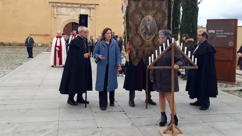 El XIV Rito de Tinieblas en el Museo de los Pueblos Leoneses de Mansilla de las Mulas. Fotos: Ayuntamiento de Mansilla de las Mulas.