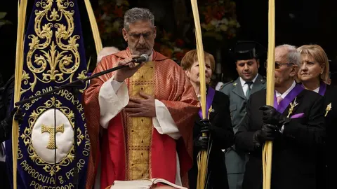 Procesión del Domingo de Ramos en Ponferrada. Fotos: César Sánchez.