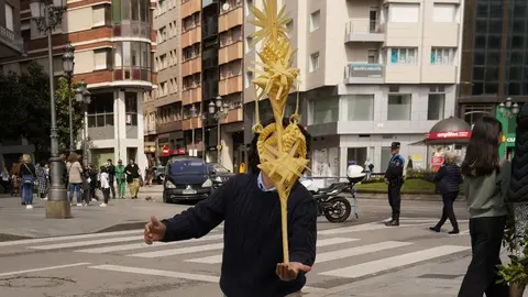 Procesión del Domingo de Ramos en Ponferrada. Fotos: César Sánchez.