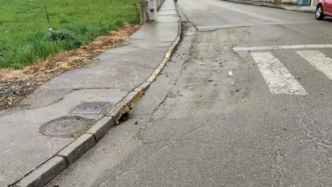 Imagen del estado de una calle de Fabero.