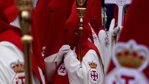 Procesión de la Santa Cena con la liberación de un preso. Foto: César Sánchez.