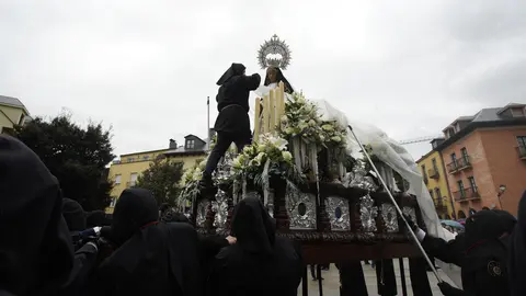 Procesión del Encuentro en Ponferrada. Foto: César Sánchez.