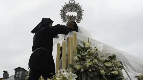 Procesión del Encuentro en Ponferrada. Foto: César Sánchez.