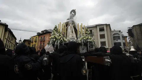 Procesión del Encuentro en Ponferrada. Foto: César Sánchez.