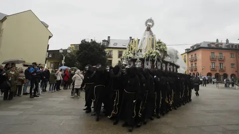 Procesión del Encuentro en Ponferrada. Foto: César Sánchez.